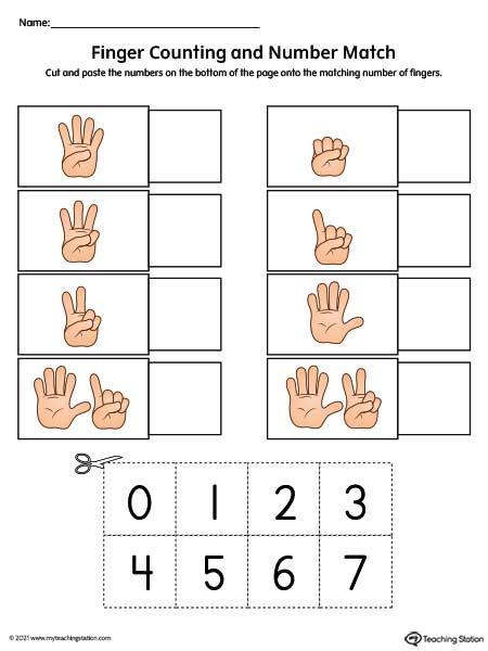 Finger Counting Printables